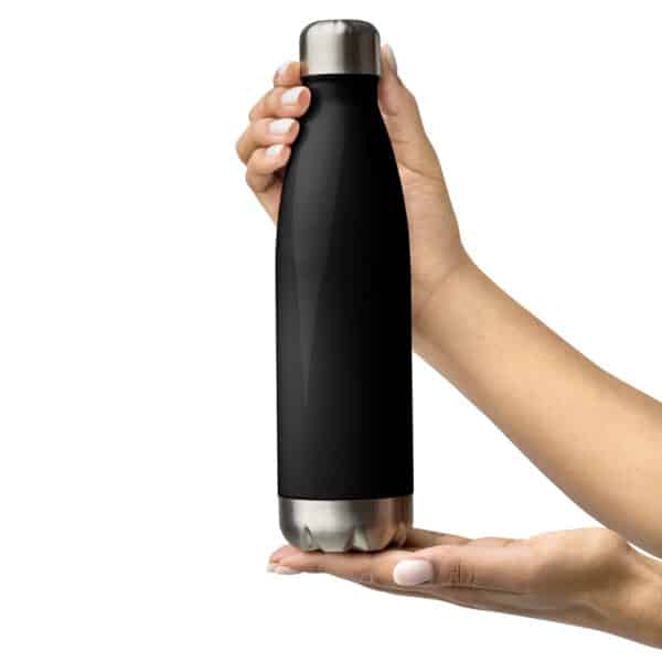 stainless steel water bottle black oz back edcfb jpg