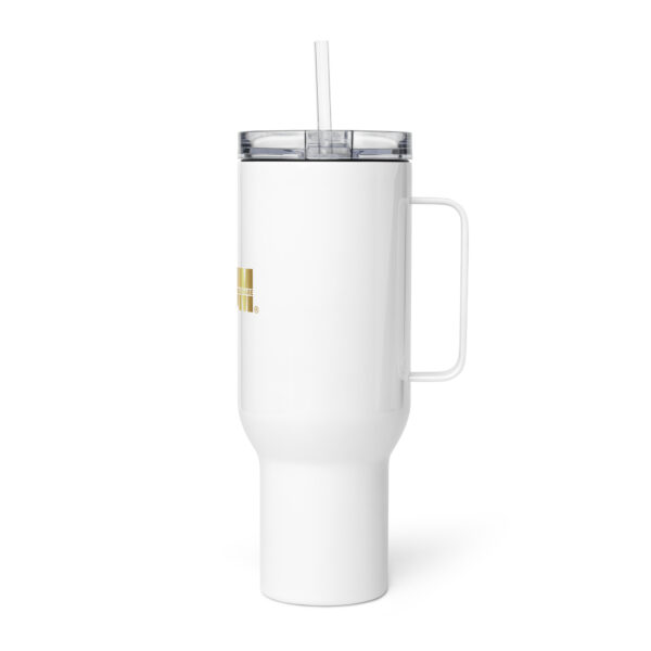 travel mug with a handle white oz left edcfe jpg