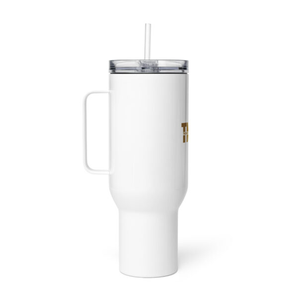 travel mug with a handle white oz right edcf jpg