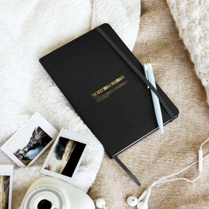 hardcover bound notebook black front af jpg